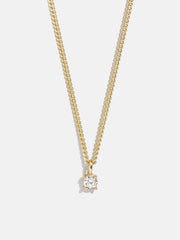 Victoria 18K Gold Necklace - Gold/Pavé