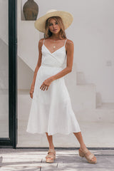 Zephyr Midi Dress White