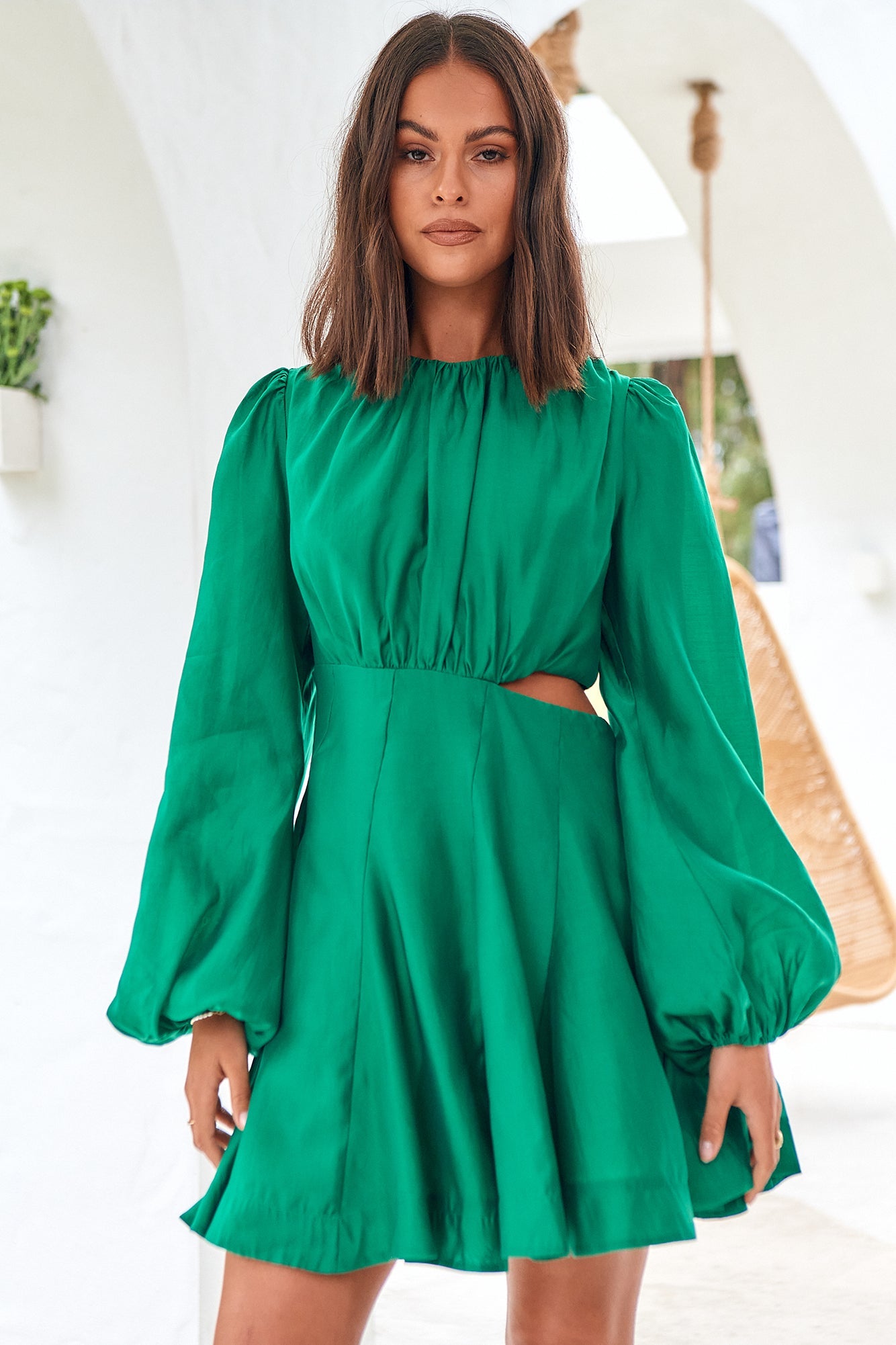 Symbols Of Nature Dress Green