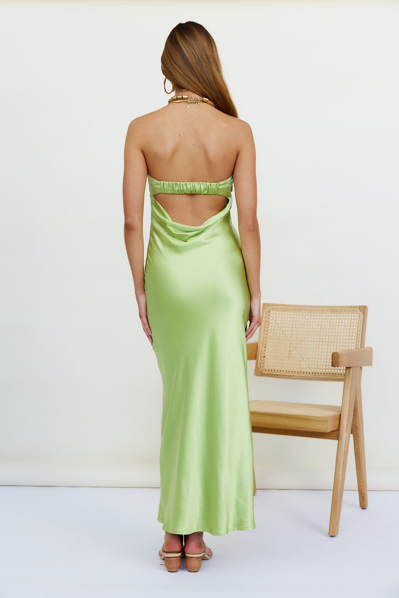 No Two Alike Maxi Dress Green