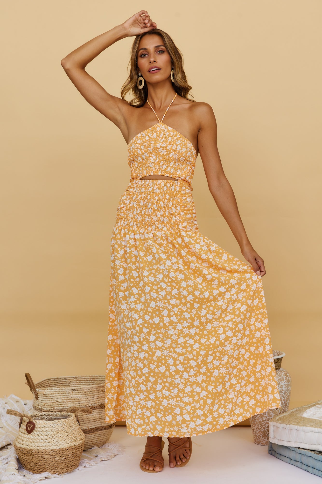 Sweet Citrus Maxi Dress