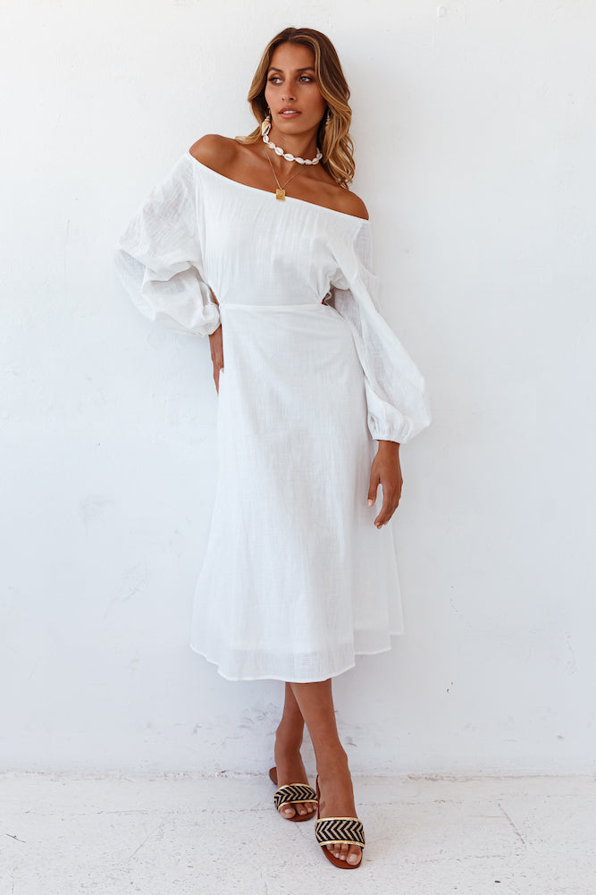 Summer Fireplace Dress White