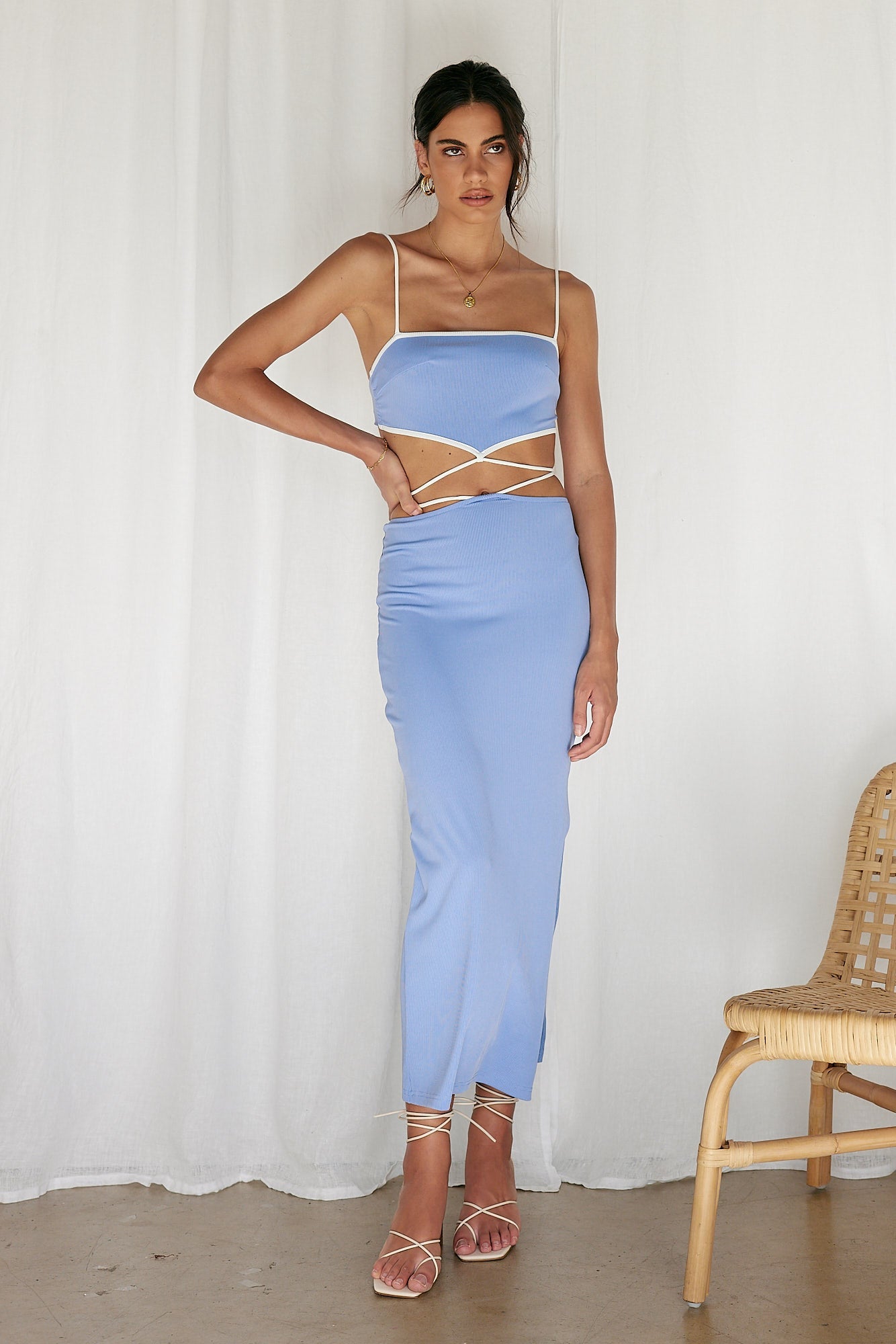 To Be Yours Crop Top Blue