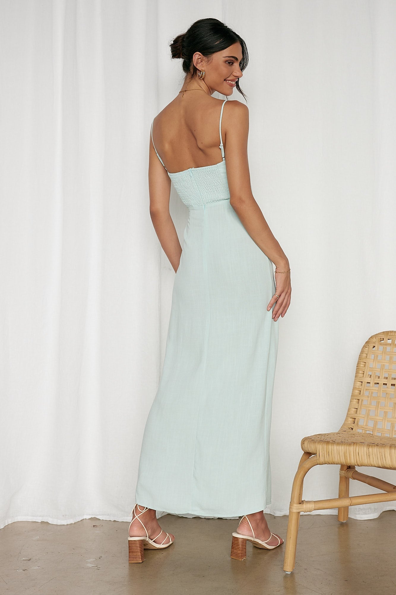 What A View Maxi Dress Blue