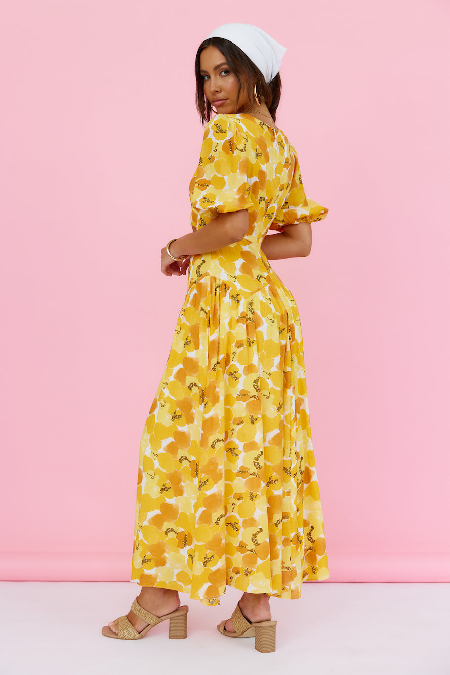 Summer Breeze Maxi Dress Yellow