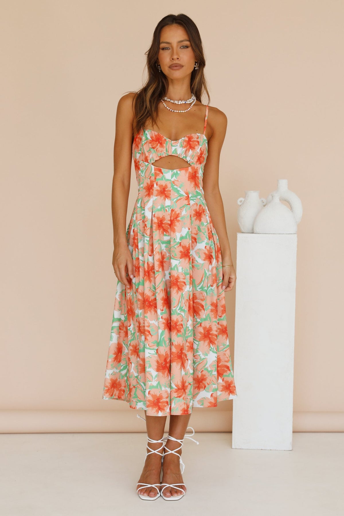 Nectarine Blossom Maxi Dress Floral