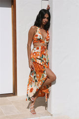 Pure Luck Maxi Dress Orange