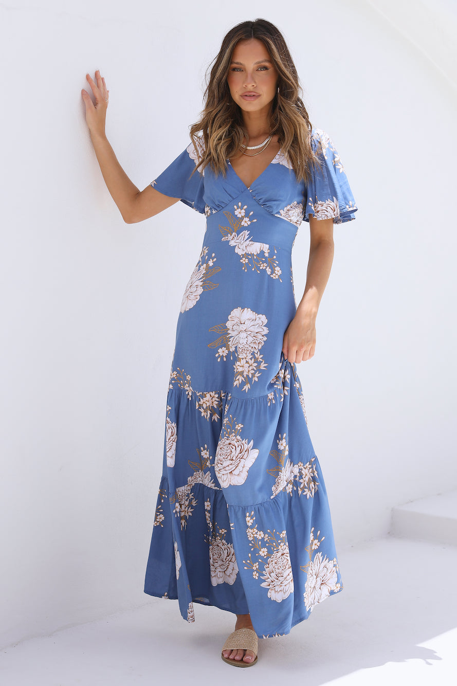 Love Again Maxi Dress Blue