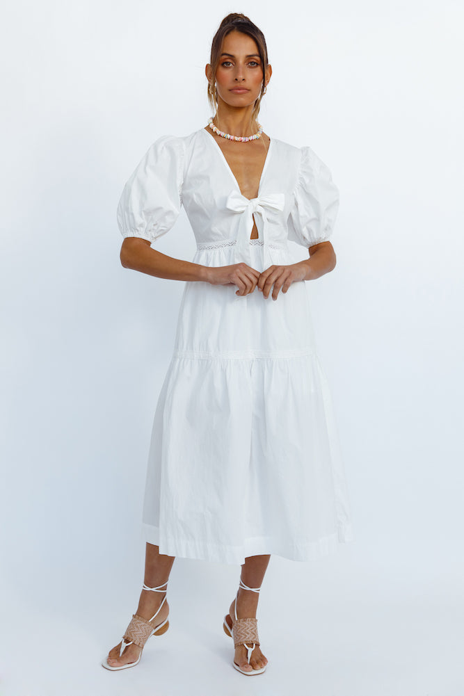 Summer Sundance Maxi Dress White