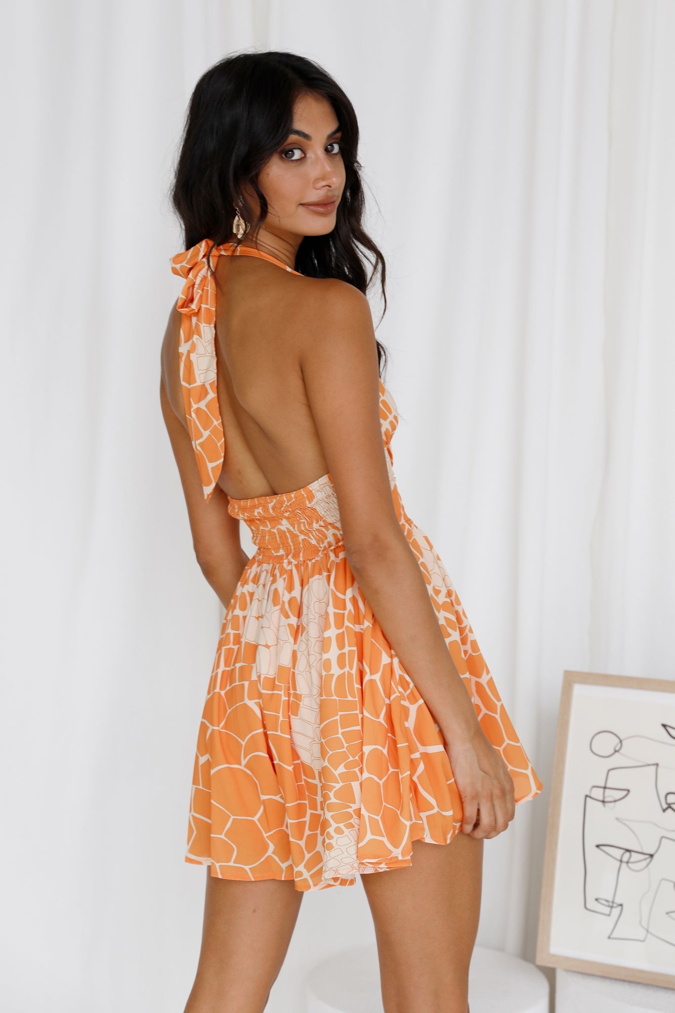 Capturing Time Playsuit Orange