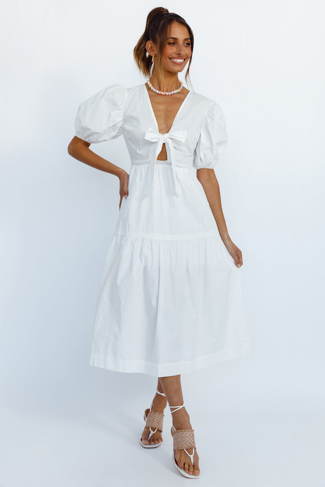 Summer Sundance Maxi Dress White