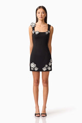 Marina Mini Dress - Black White