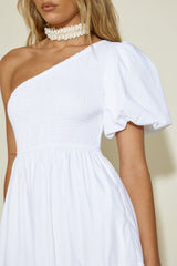 Strawberry Daiquiri Maxi Dress White