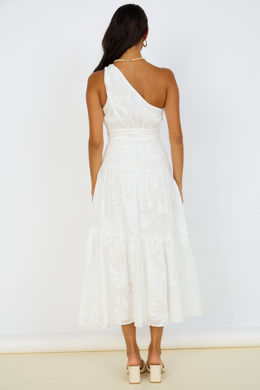 Snowy Mountain Maxi Dress White