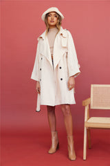 SNDYS May Trench Coat Sand