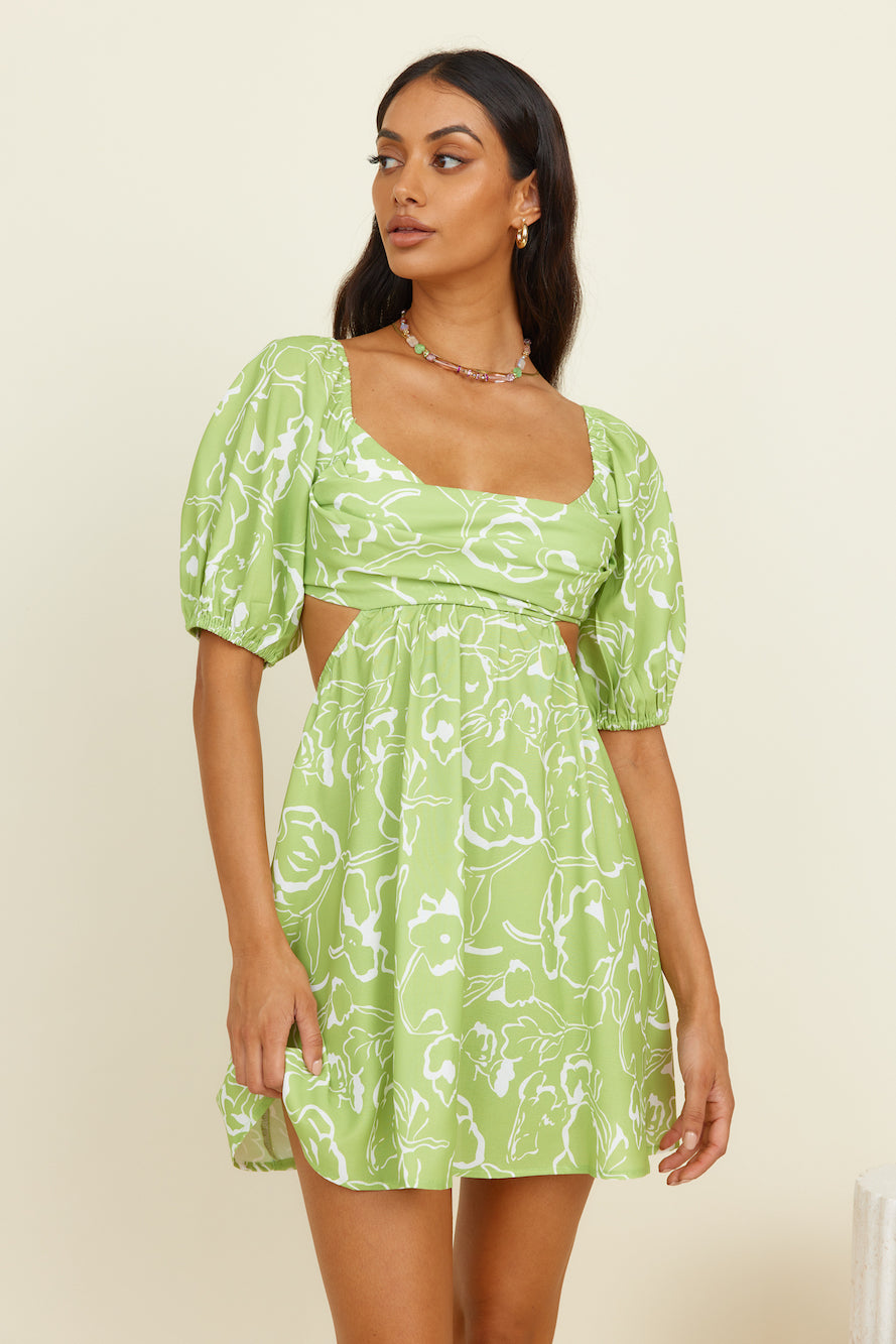 Sunset View Dress Green