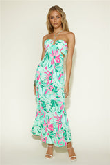 Summer Getaway Maxi Dress Green