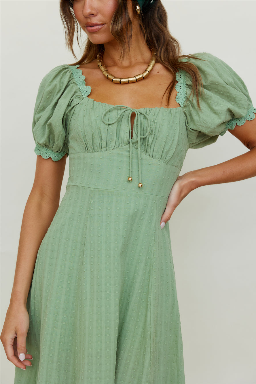 Lost Skies Maxi Dress Sage