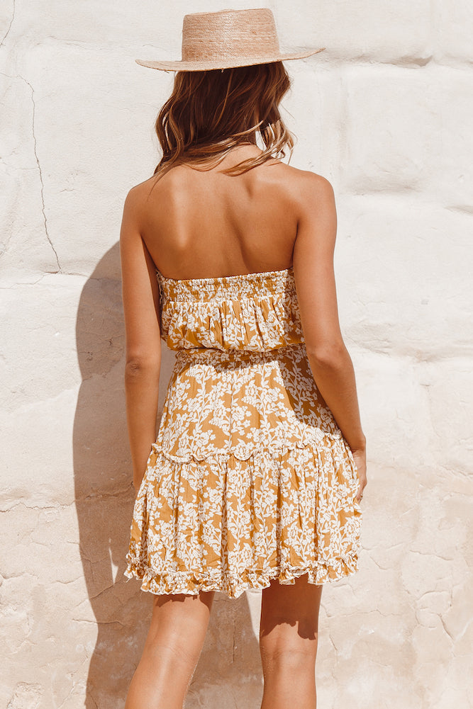 Run Away Dress Mustard