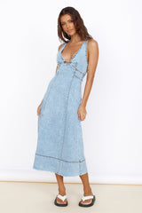 Wanting You Midi Dress Denim