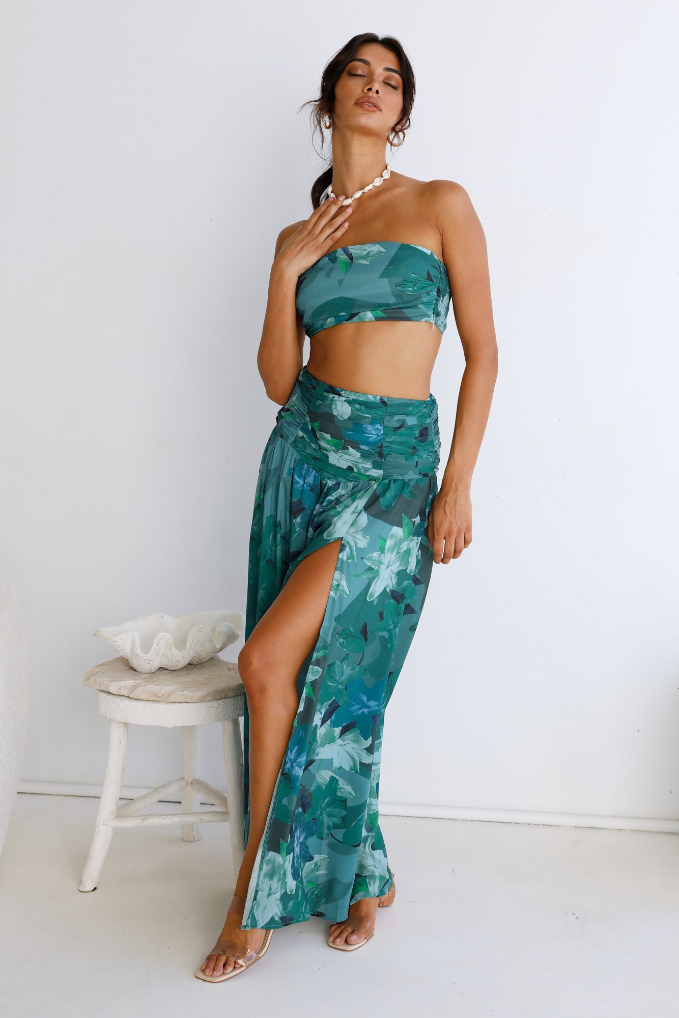 Gift Of Nature Maxi Skirt Green