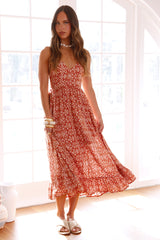 For My Love Maxi Dress Rust