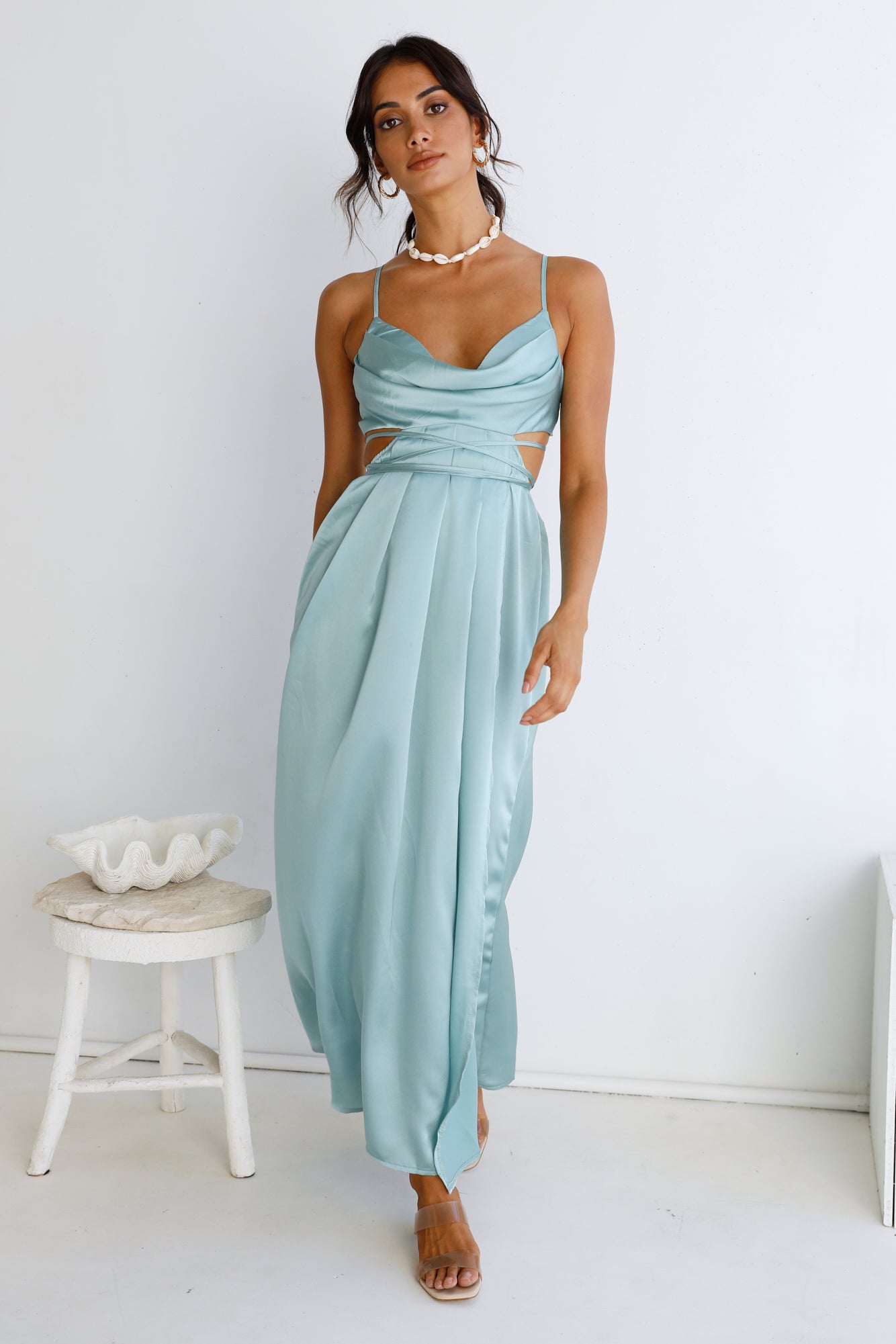 Be My Darling Maxi Dress Light Blue