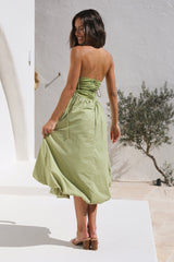 No Change Midi Dress Green