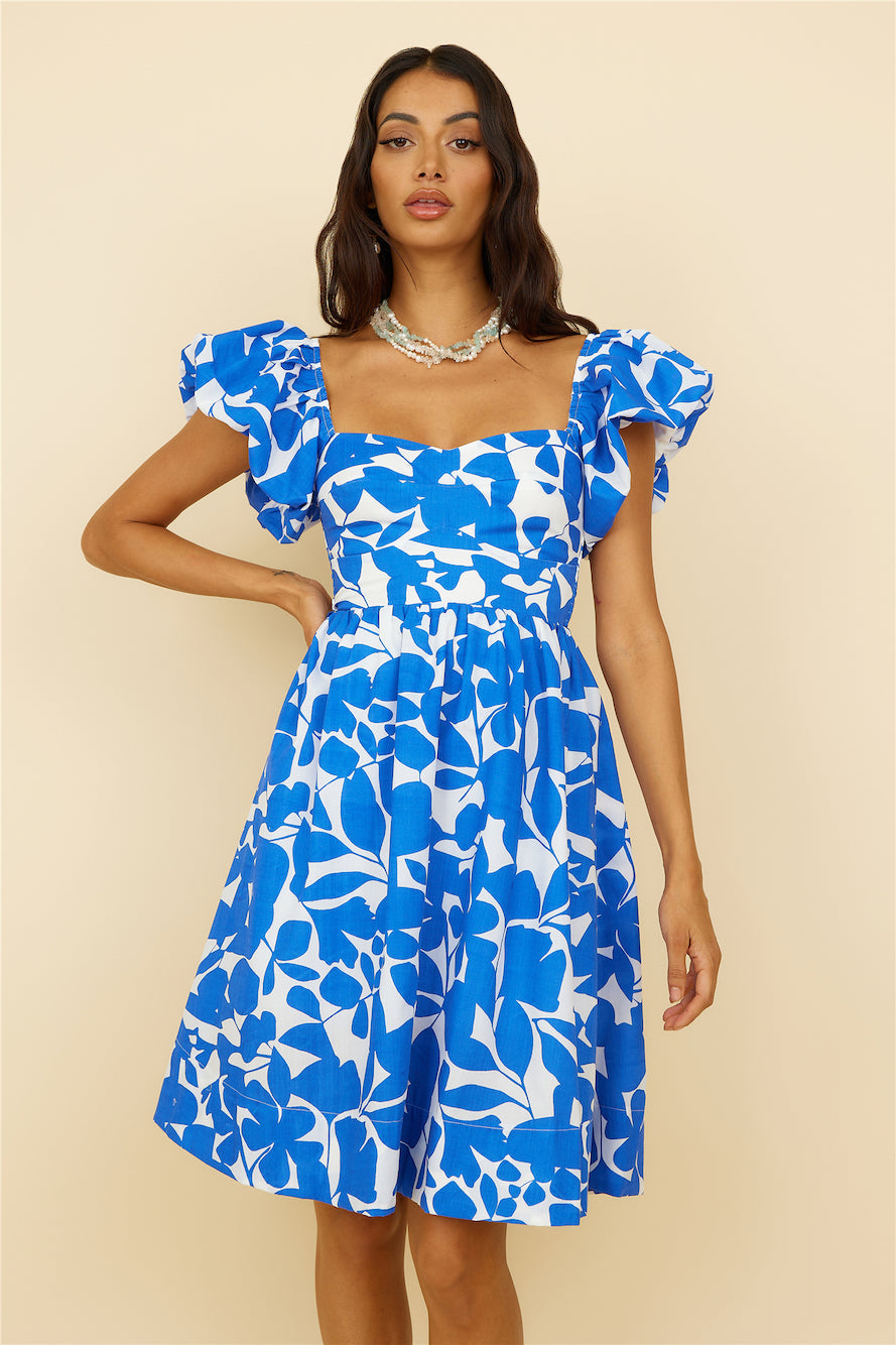 Core Values Midi Dress Blue