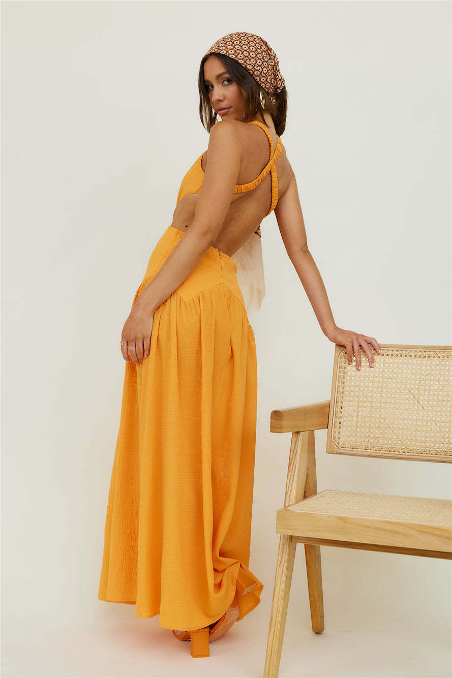 Morning Faye Maxi Dress Orange