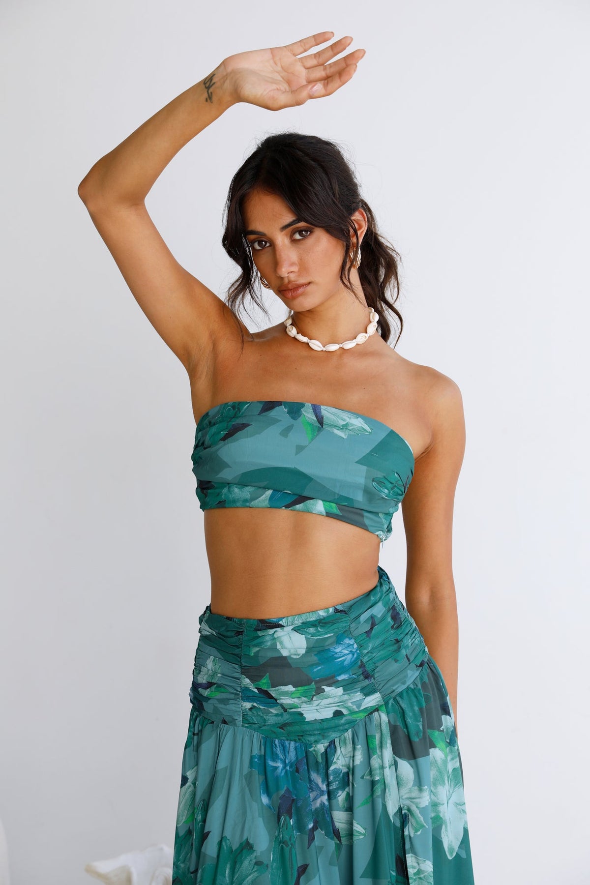 Gift Of Nature Crop Top Green