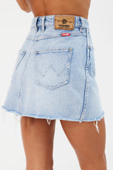 WRANGLER Repair Mini Skirt Blue