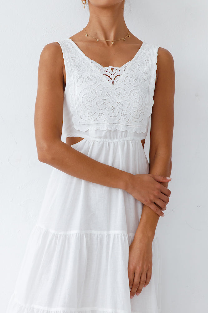 Santorini Loving Maxi Dress White