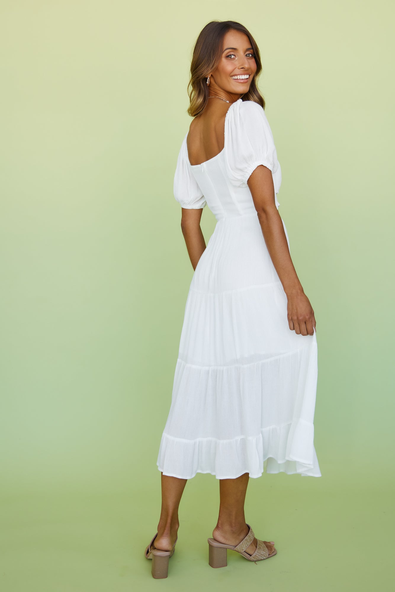 Come Morning Light Maxi Dress White