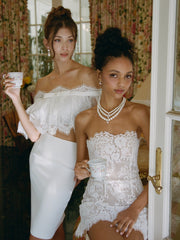 Mara Strapless White Dress