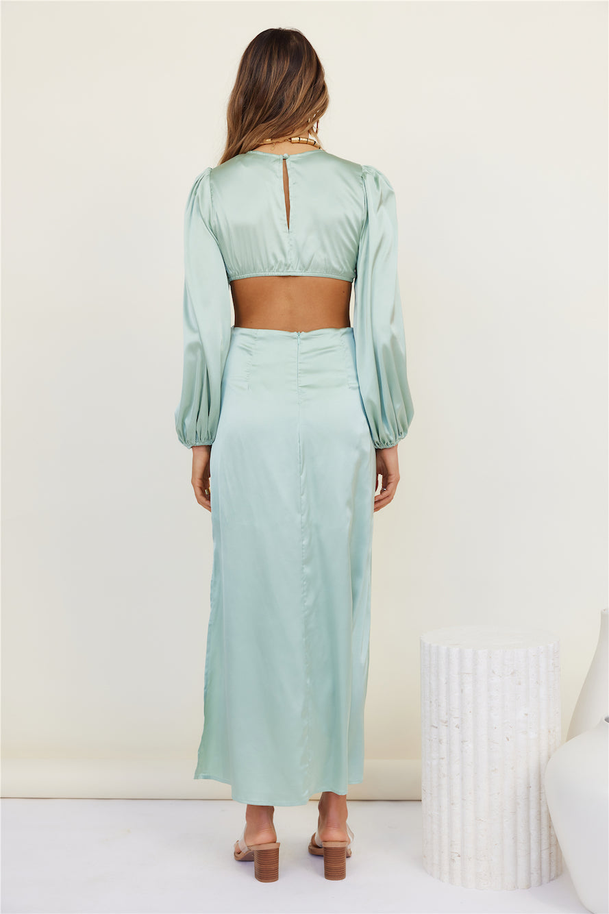 Under The Shade Maxi Dress Sage