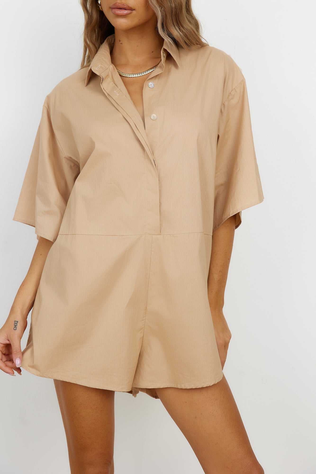 Lisbon Playsuit Brown