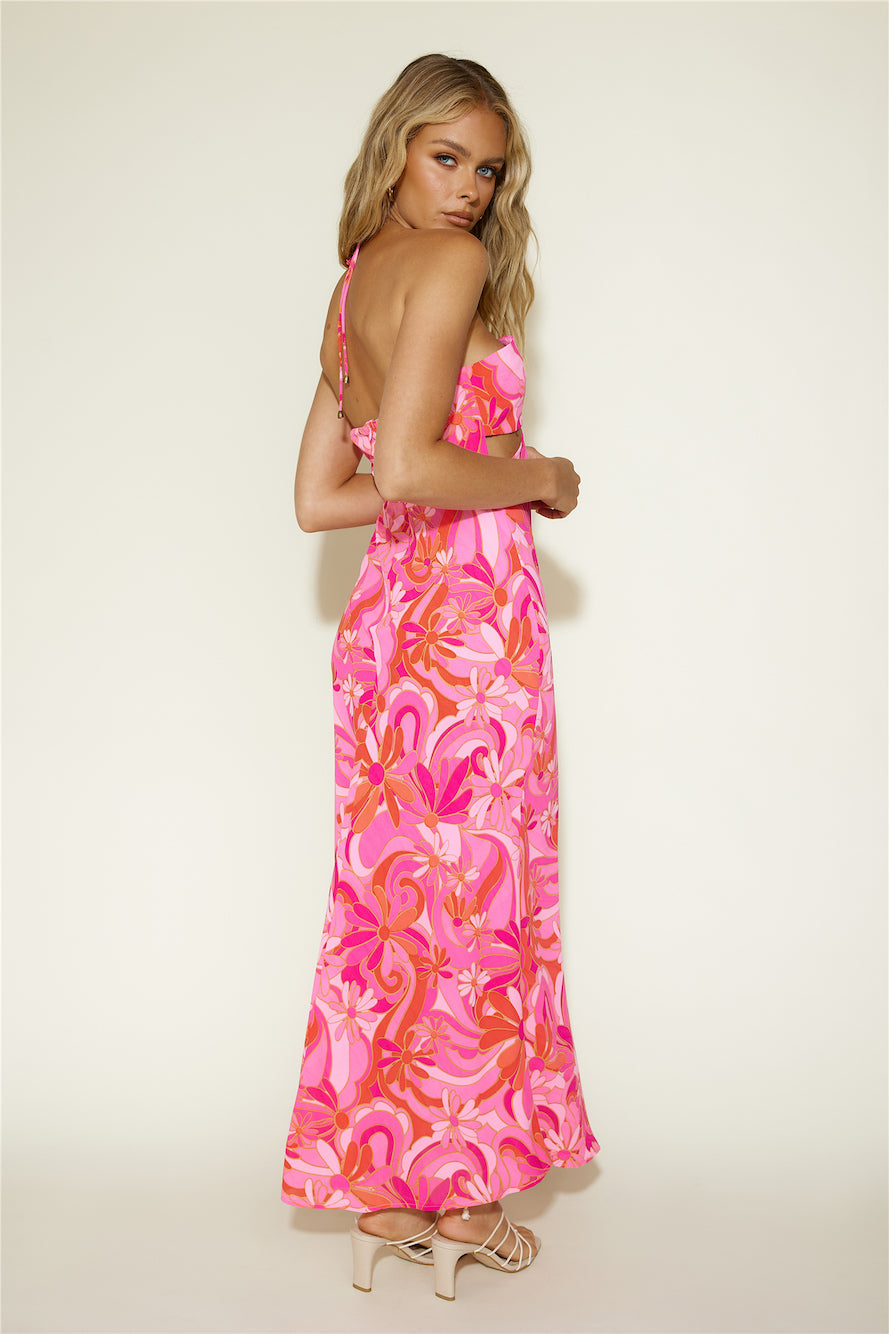 Summer Getaway Maxi Dress Pink