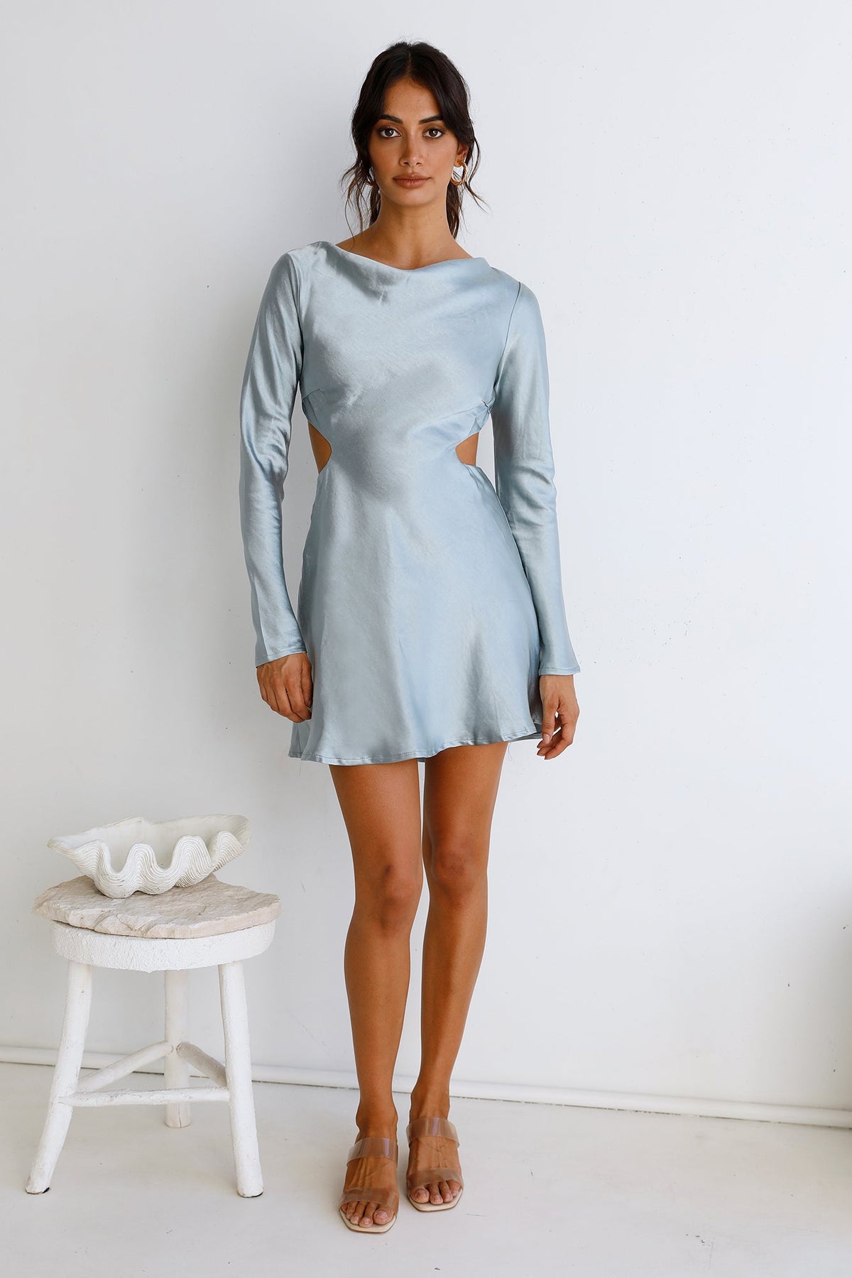 Peripheral Vision Dress Blue