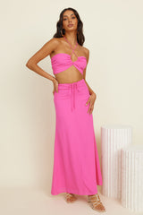 SNDYS Meadow Maxi Skirt Pink