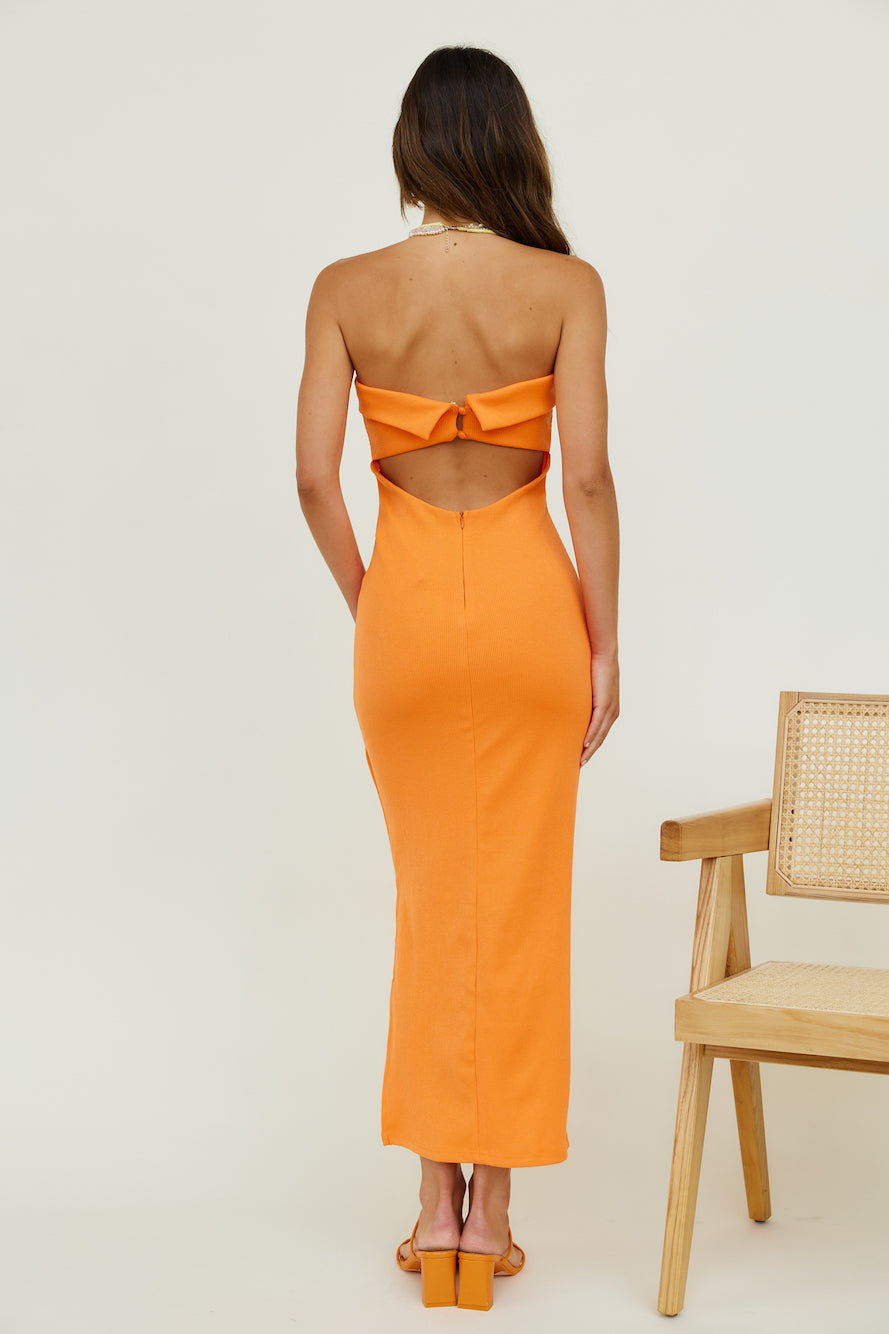 Only One Maxi Dress Orange