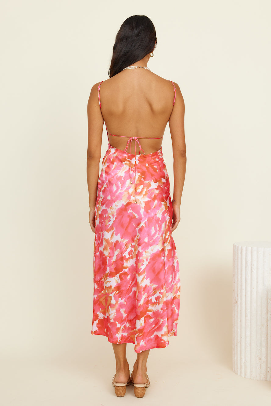 Crystal Clear Maxi Dress Pink