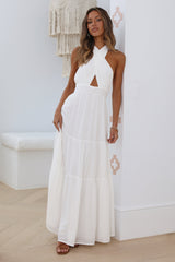 Sun Glare Maxi Dress White