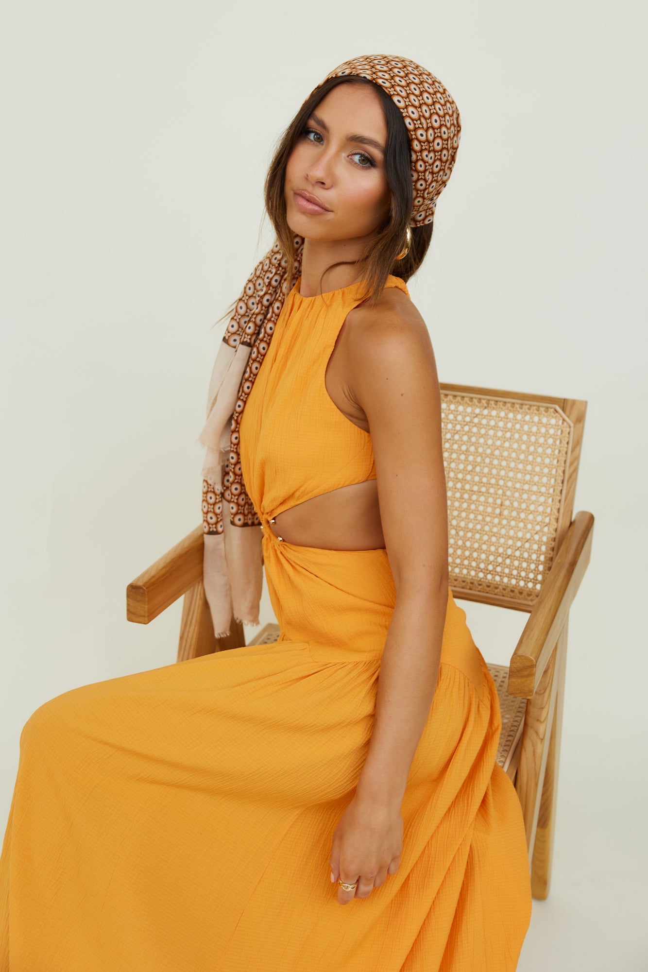 Morning Faye Maxi Dress Orange