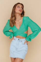 Meet Me Tomorrow Crop Top Green