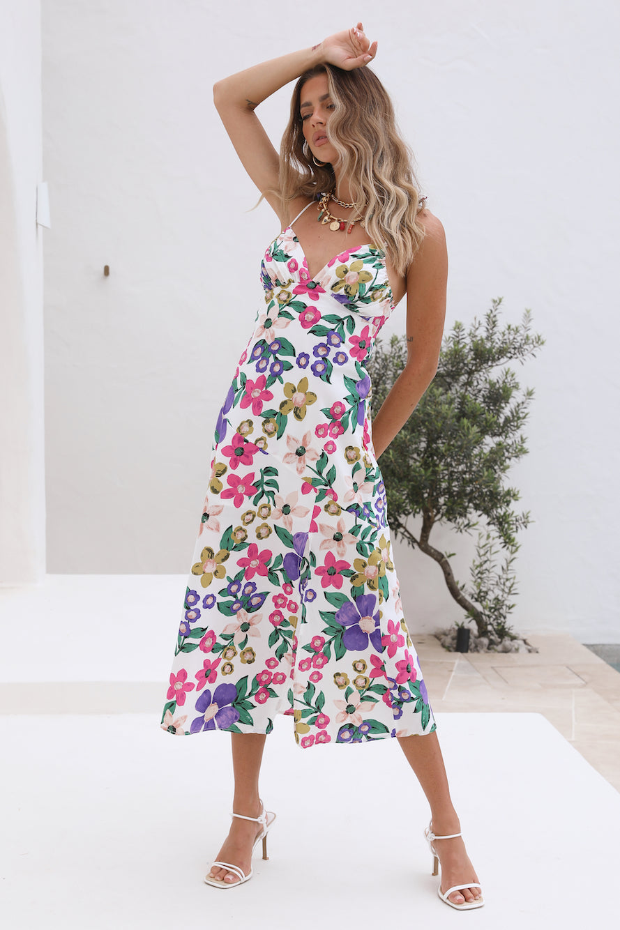 Want You Back Midi Dress Multi