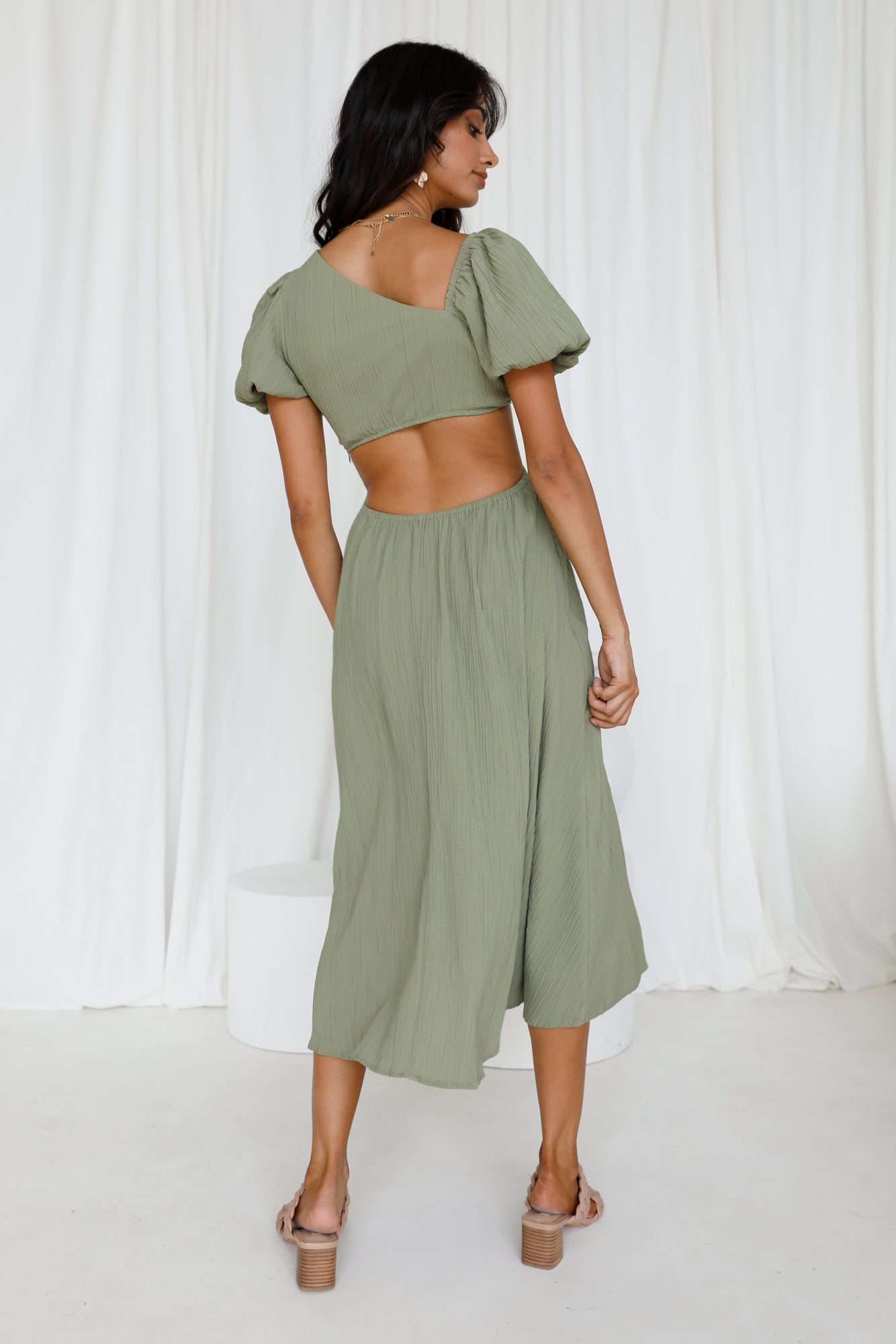 Scent Of Jasmine Maxi Dress Green