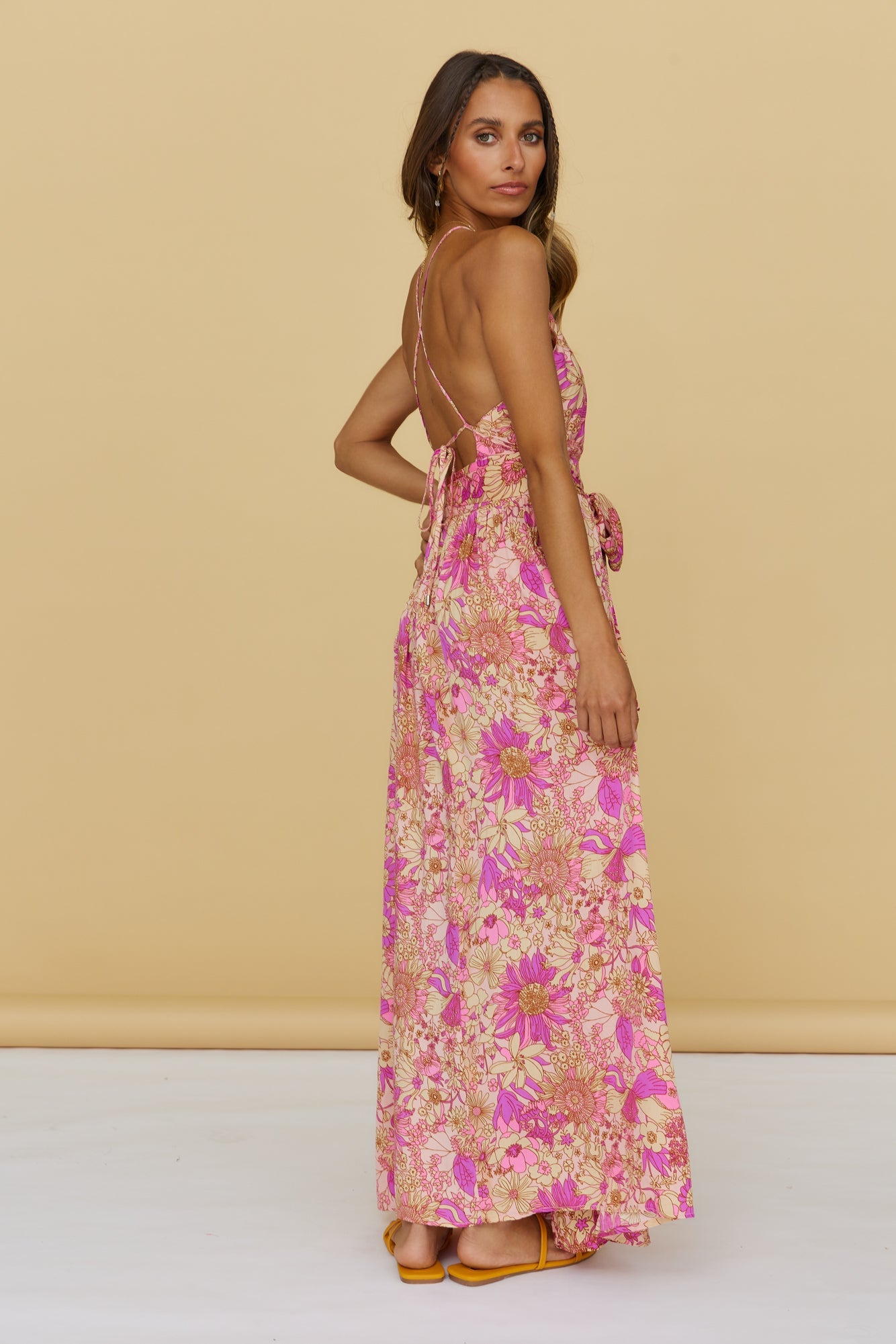 Sunset Shadows Maxi Dress Purple