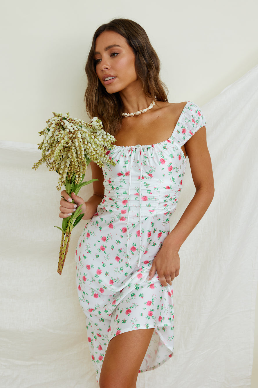 Flourishing Midi Dress Floral