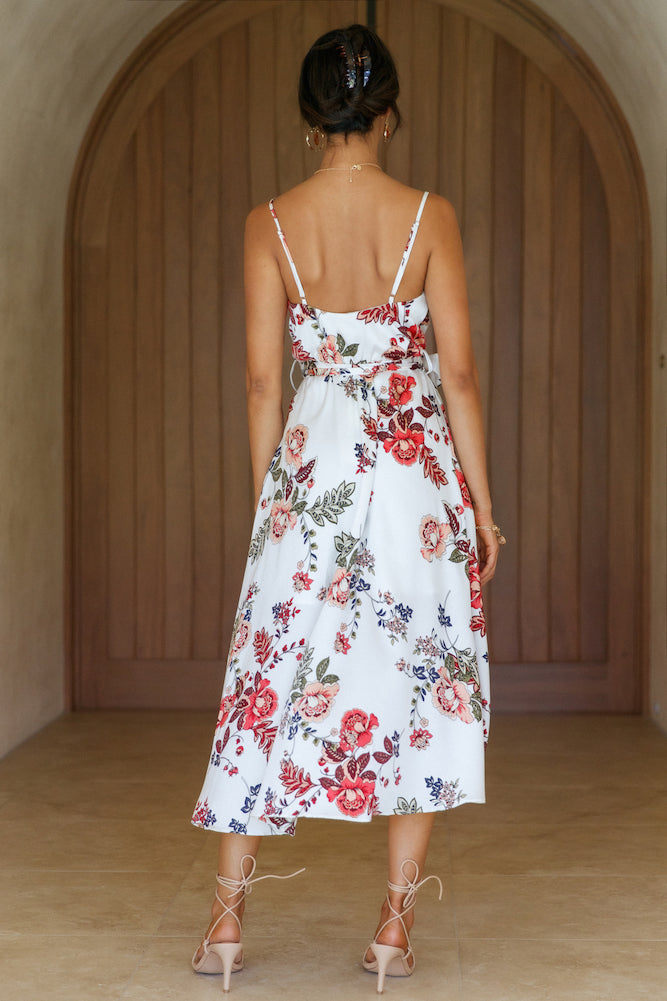 With The Flow Maxi Dress White